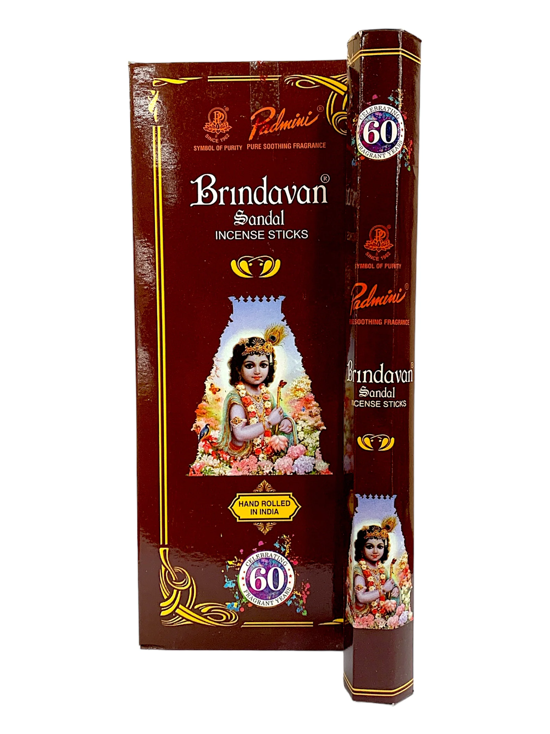 BRINDAVAN SANDAL INCENSE (PADMINI HEX) - 17G